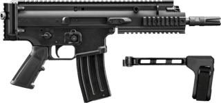 FN SCAR 15P SBT 5.56 NATO Semi-Auto Pistol - Black - 7.5" - 10 Round